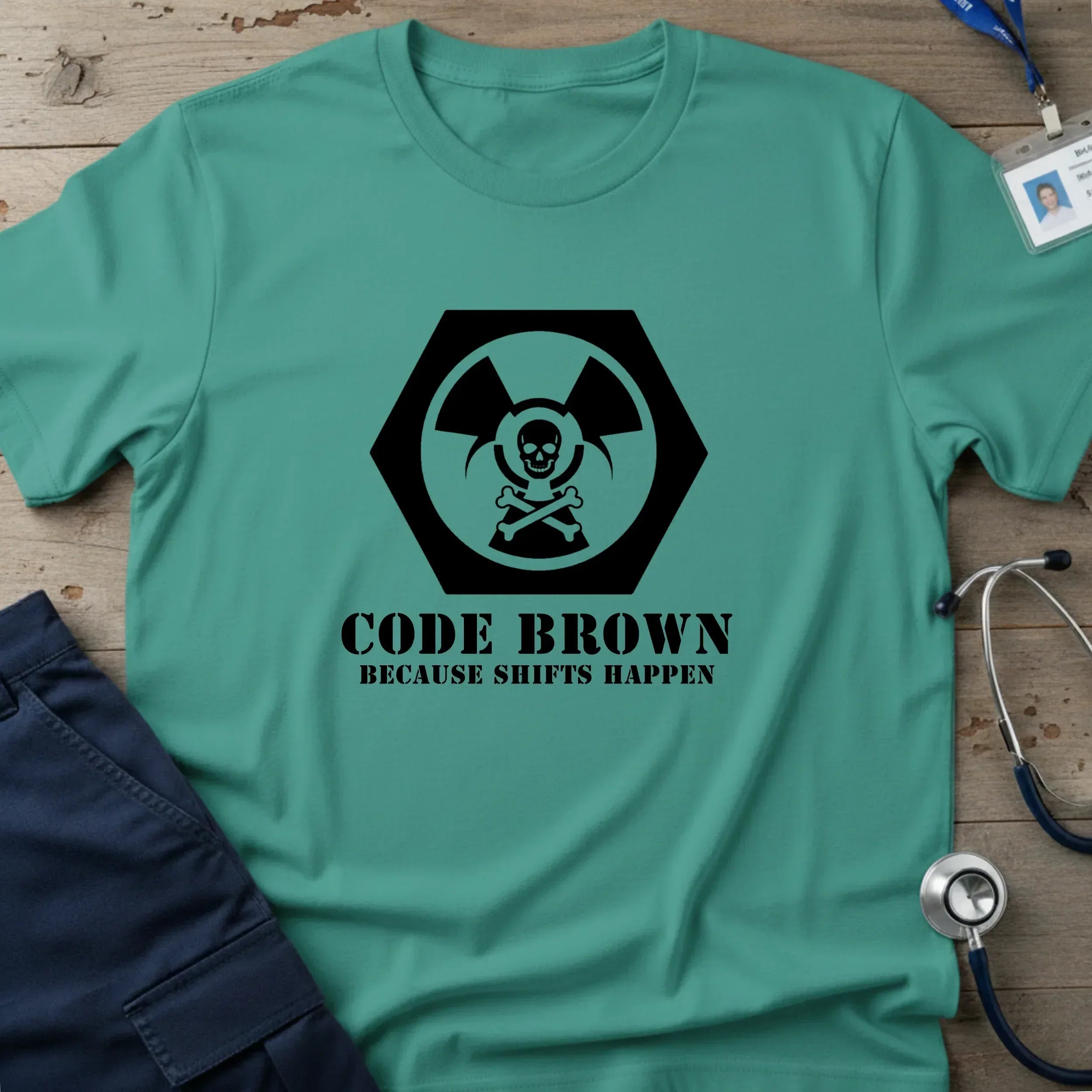 CodeBrown_BecauseShiftsHappen_T-Shirt-11 - Tees That Care