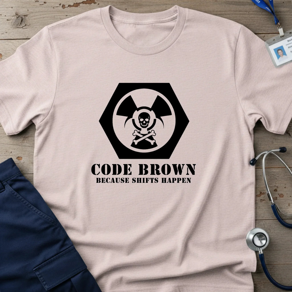 CodeBrown_BecauseShiftsHappen_T-Shirt-5 - Tees That Care