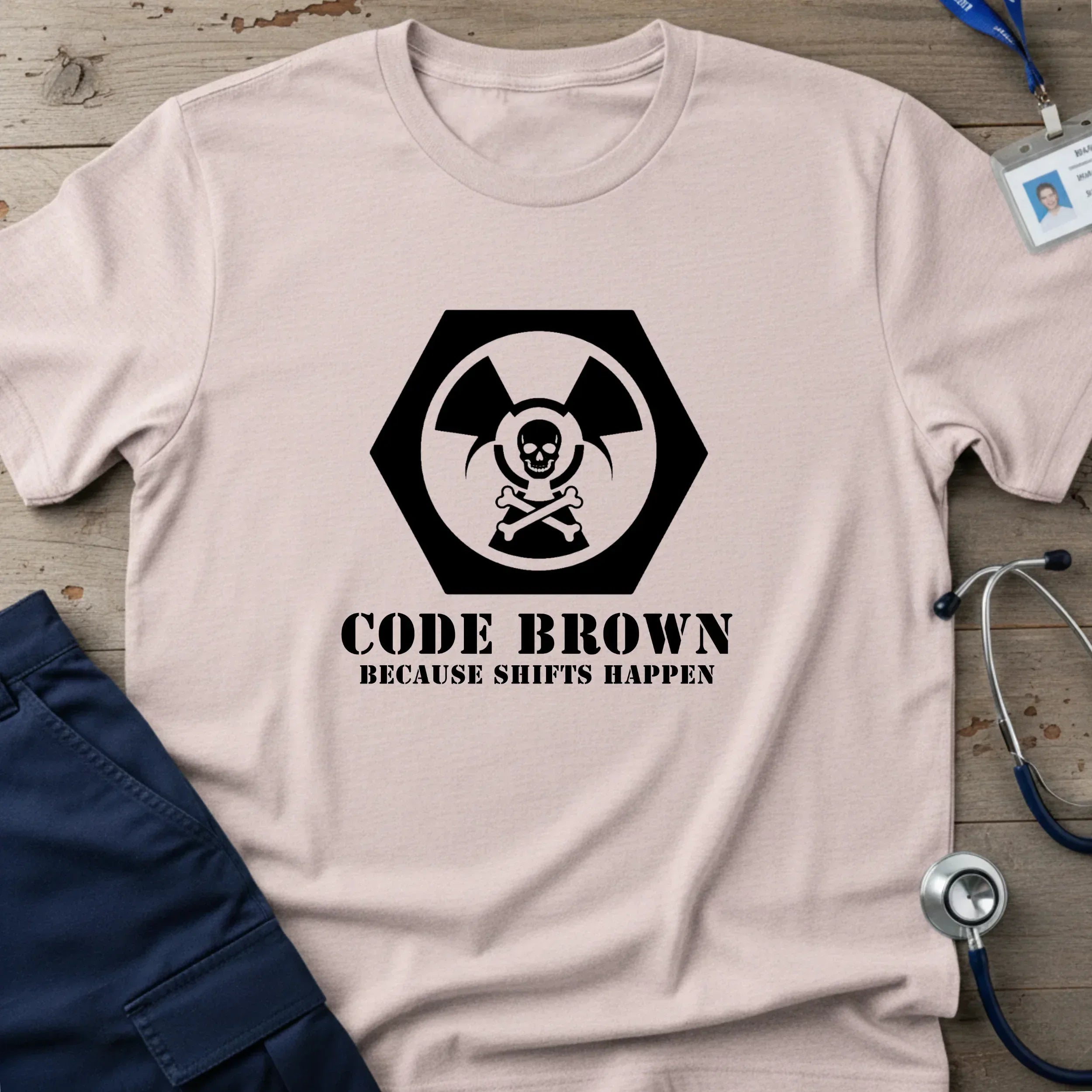 CodeBrown_BecauseShiftsHappen_T-Shirt-5 - Tees That Care