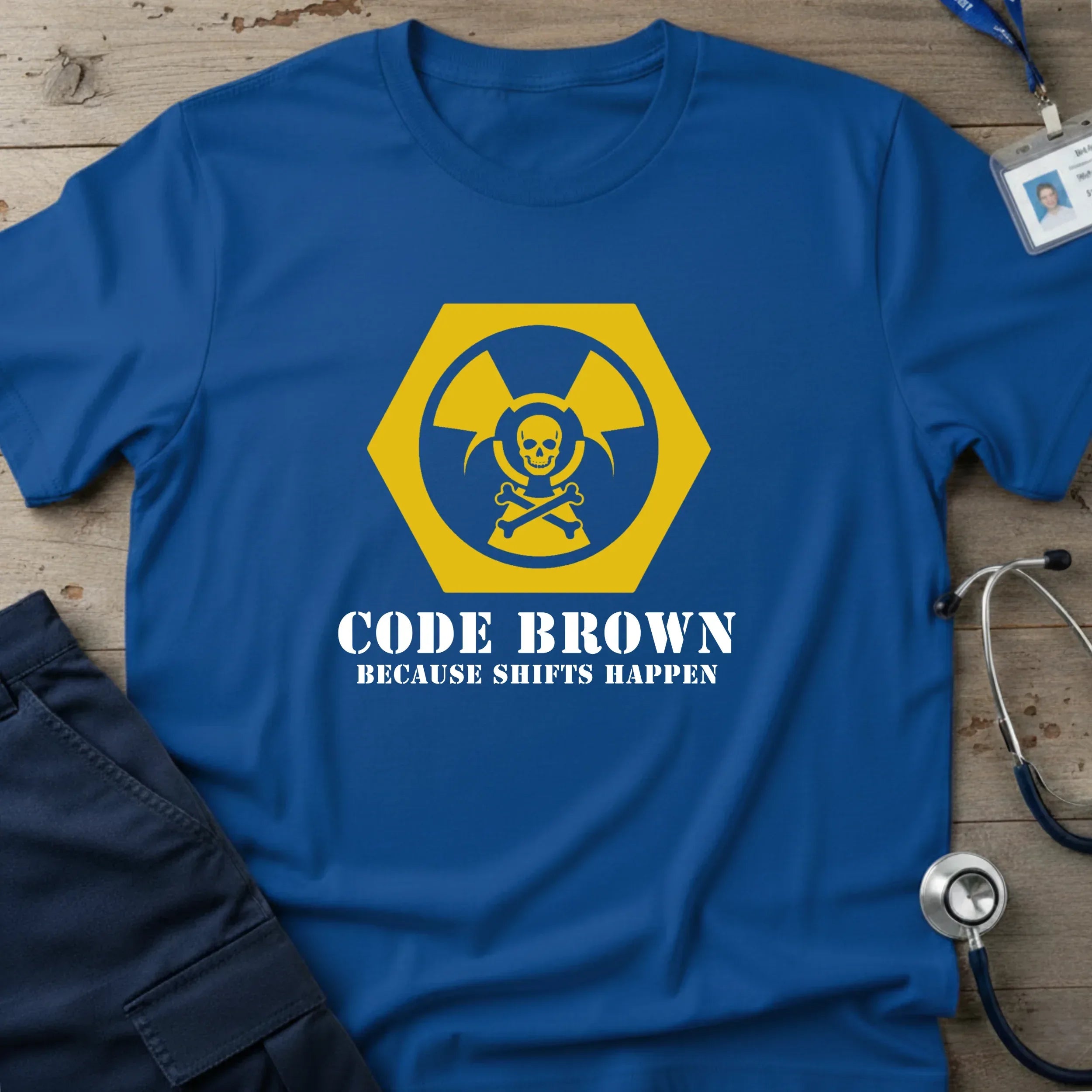 CodeBrown_BecauseShiftsHappen_T-Shirt-7 - Tees That Care