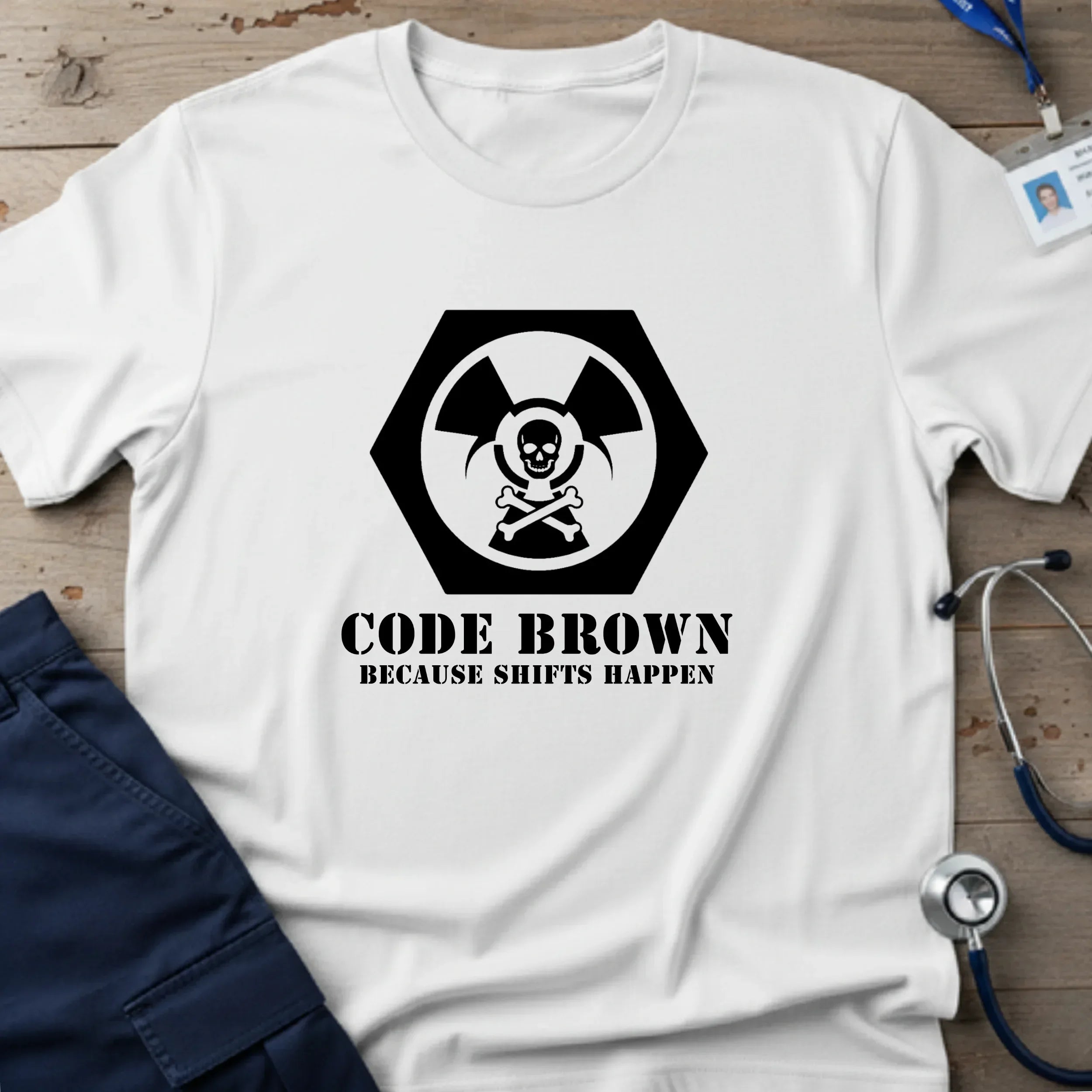 CodeBrown_BecauseShiftsHappen_T-Shirt-9 - Tees That Care