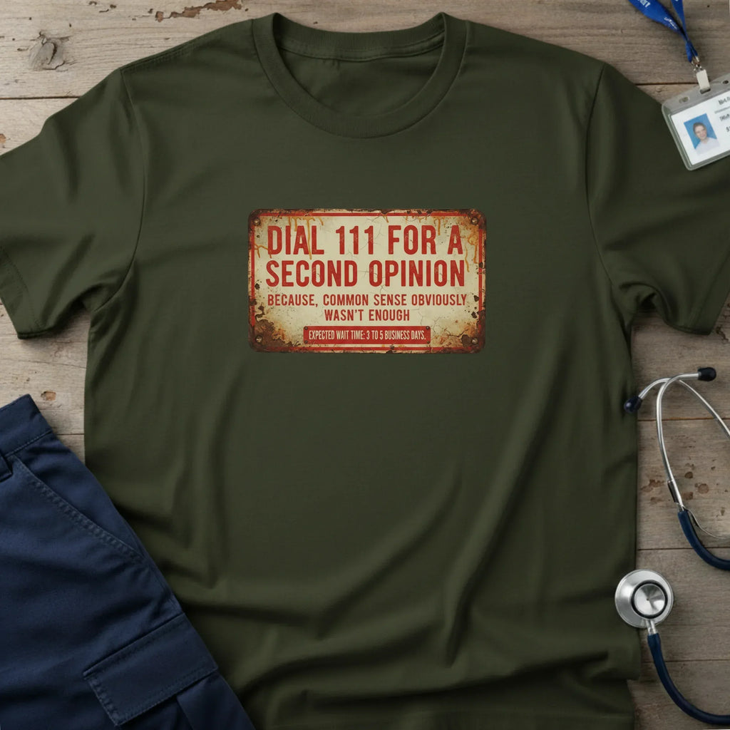 Dial111ForASecondOpinionT-Shirt-4_2a8c16ee-98d2-404d-abc8-7bb72f20c02b - Tees That Care