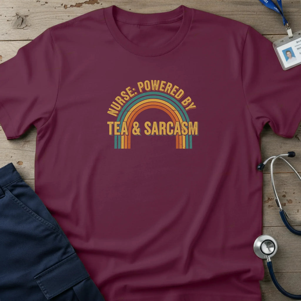 NursePoweredByTea_SarcasmT-Shirt-3_d0e185cd-902a-41d6-ab06-d70f1687b28b - Tees That Care