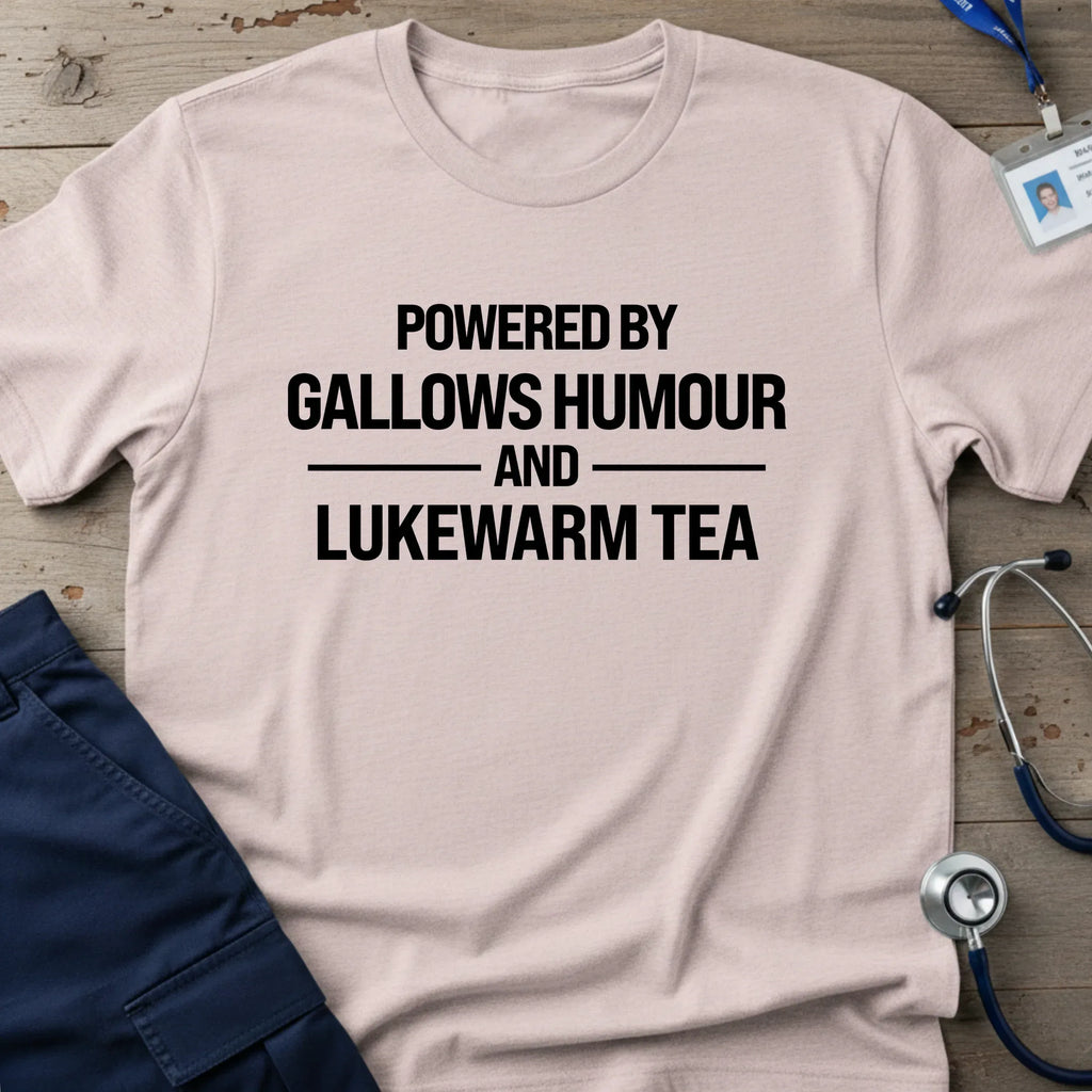 PoweredByGallowsHumourT-Shirt-6_1cc64032-5865-4c4e-b5d5-400c4c0bfd91 - Tees That Care